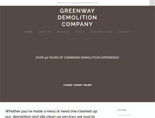 Tablet Screenshot of greenwaydemolition.com